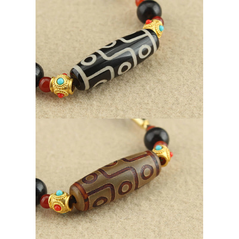 Collier pendentif en corde avec Buddha Stones