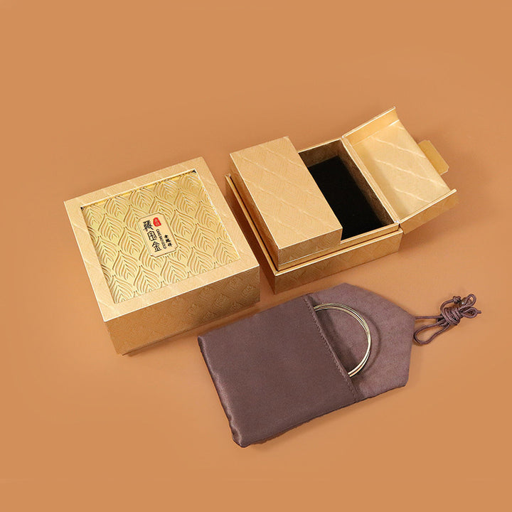 Coffret cadeau à motif de plumes pour rangement de bijoux rétro - image 8