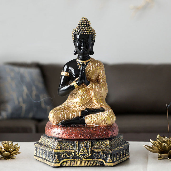 Buddha Stones Statue de Bouddha de la Compassion en Résine Décoration - image 15