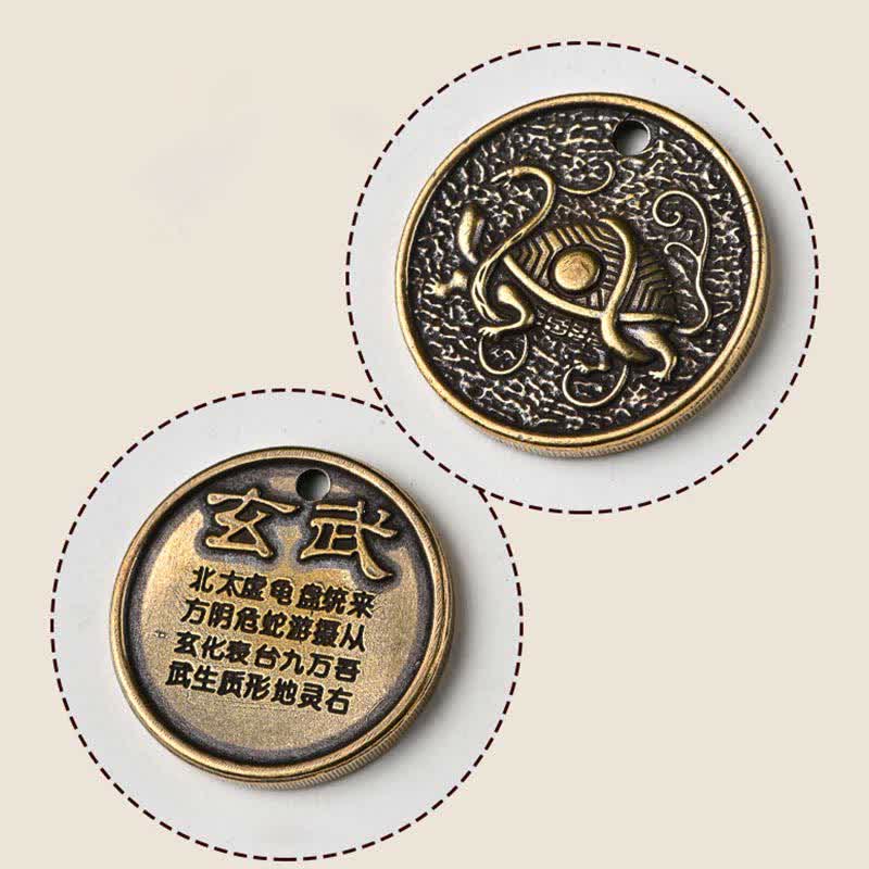 Porte-clés Buddha Stones Four Symbols Azure Dragon White Tiger Vermilion Bird Black Tortue