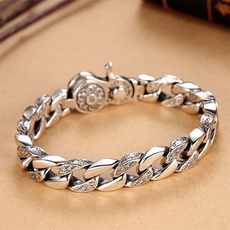 Bracelet de créativité double Dorje Vajra en Buddha Stones du Tibet Om Mani Padme Hum