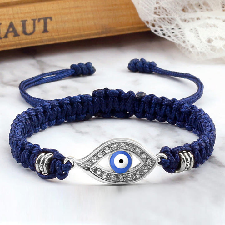 Bracelet en corde avec Buddha Stones pour éloigner le mauvais œil et les mauvais esprits