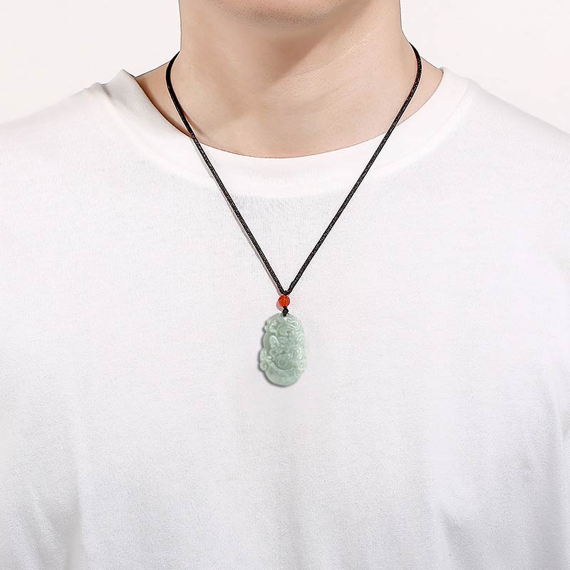 Collier avec pendentif en jade naturel et Buddha Stones représentant les 12 signes du zodiaque chinois - image 21