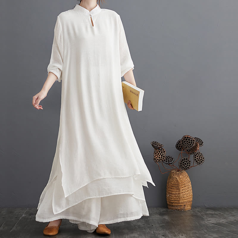 Ensemble de vêtements pour femmes Buddha Stones et motif simple pour méditation, prière, pratique spirituelle zen, yoga