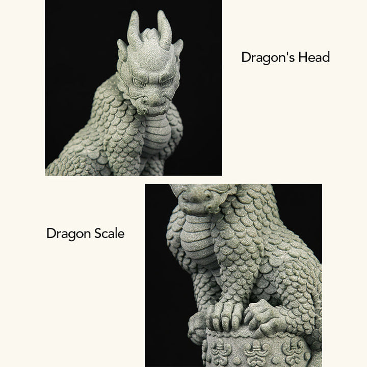 Buddha Stones Feng Shui Debout Assis Dragon Succès Chance Décoration de la Maison