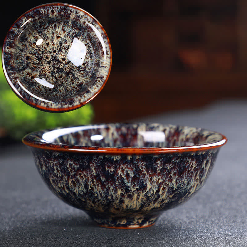 Tasse à thé en céramique colorée avec Buddha Stones pour la maison et le bureau
