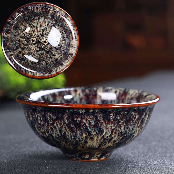 Tasse à thé en céramique colorée avec Buddha Stones pour la maison et le bureau