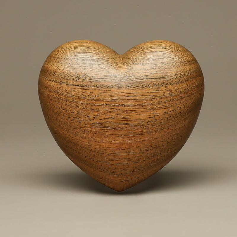Buddha Stones de santal vert Petite feuille Bois de santal rouge Chat mignon Animaux Décoration de paix apaisante - Cœur en bois de santal vert - image 35