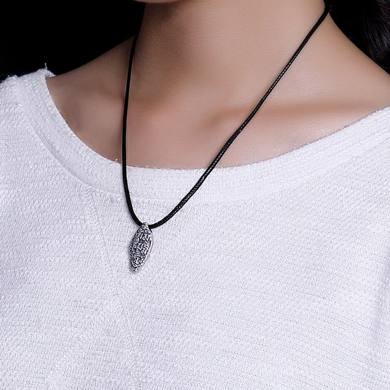 Collier pendentif en argent sterling 925 tibétain avec Buddha Stones Om Mani Padme Hum Dorje Vajra gravé - image 5