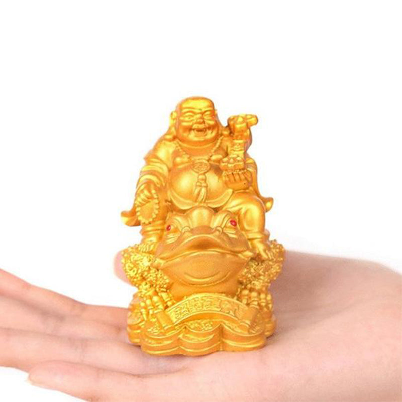 Décoration ornementale en forme de crapaud Feng Shui Maitreya