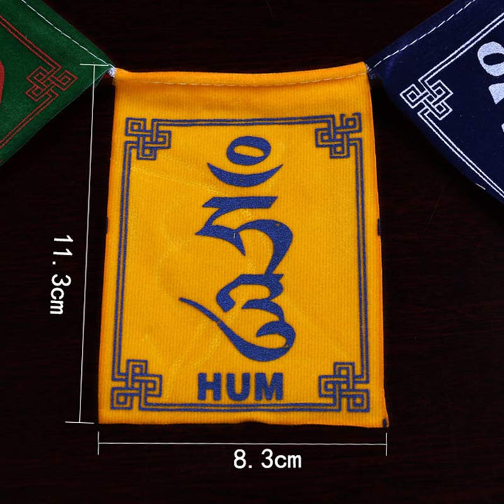 Drapeau de prière tibétain Om Mani Padme Hum pour voiture extérieure - image 21