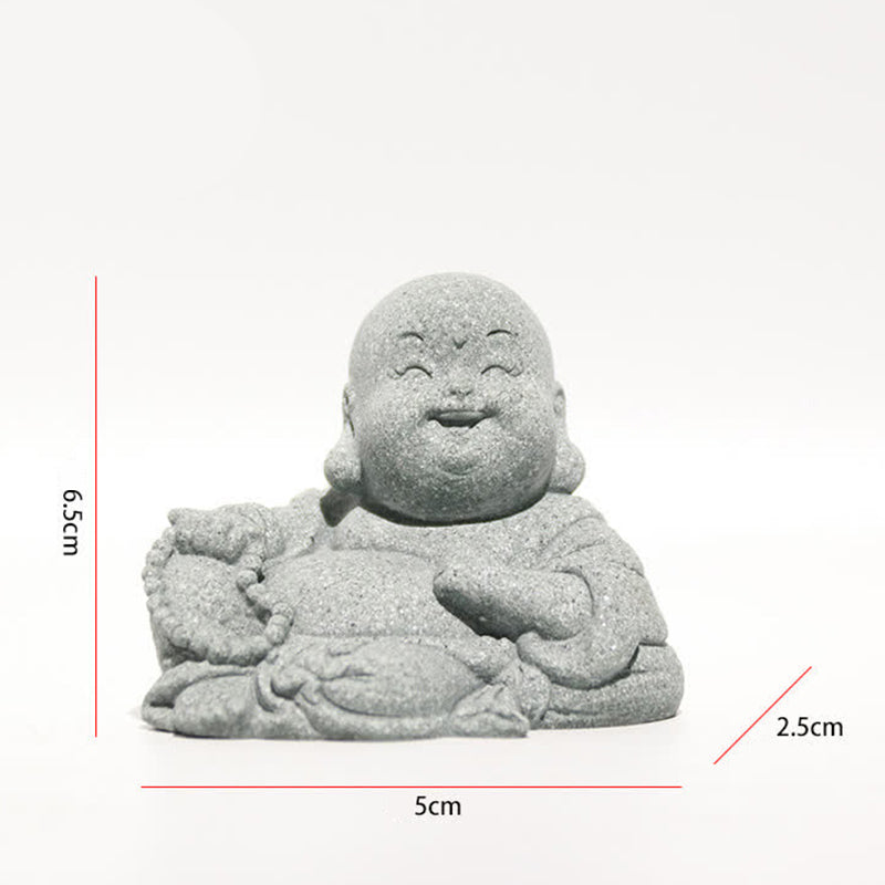 Buddha Stones Méditation Statue de Bouddha Compassion Décoration de la maison - 6,5 x 2,5 x 5 cm - image 4