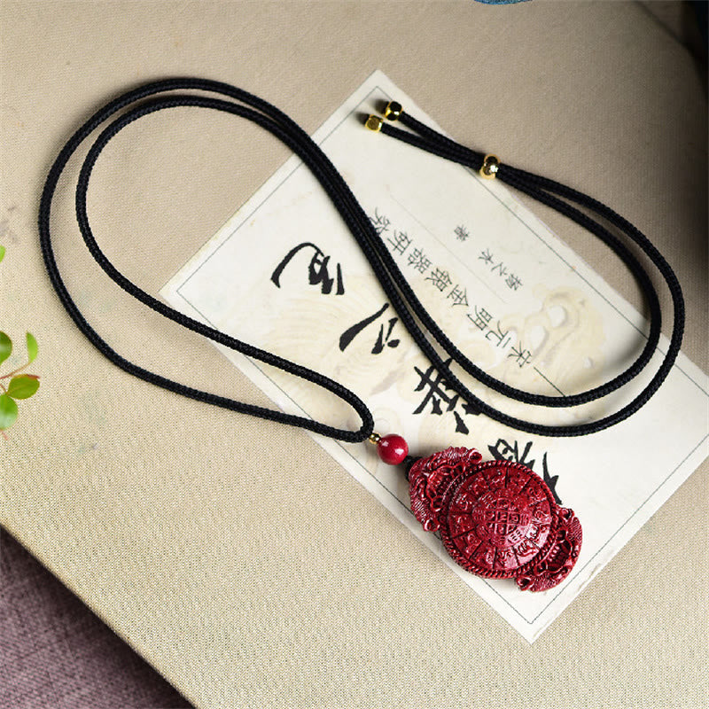 Collier pendentif en Buddha Stones rieur Yin Yang zodiaque chinois gourde cinabre naturel bénédiction - image 18