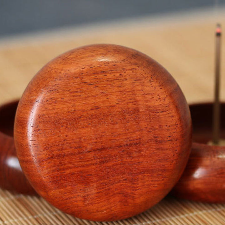 Brûleur d'encens de méditation et de guérison en bois de rose