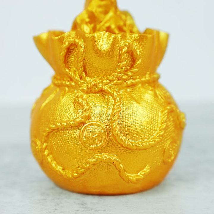 Buddha Stones Citrine naturelle Ornement de pierre précieuse pour arbre à argent - Feng Shui pour la prospérité