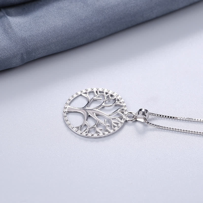 Collier pendentif création arbre de vie en argent sterling 925 avec Buddha Stones - image 6