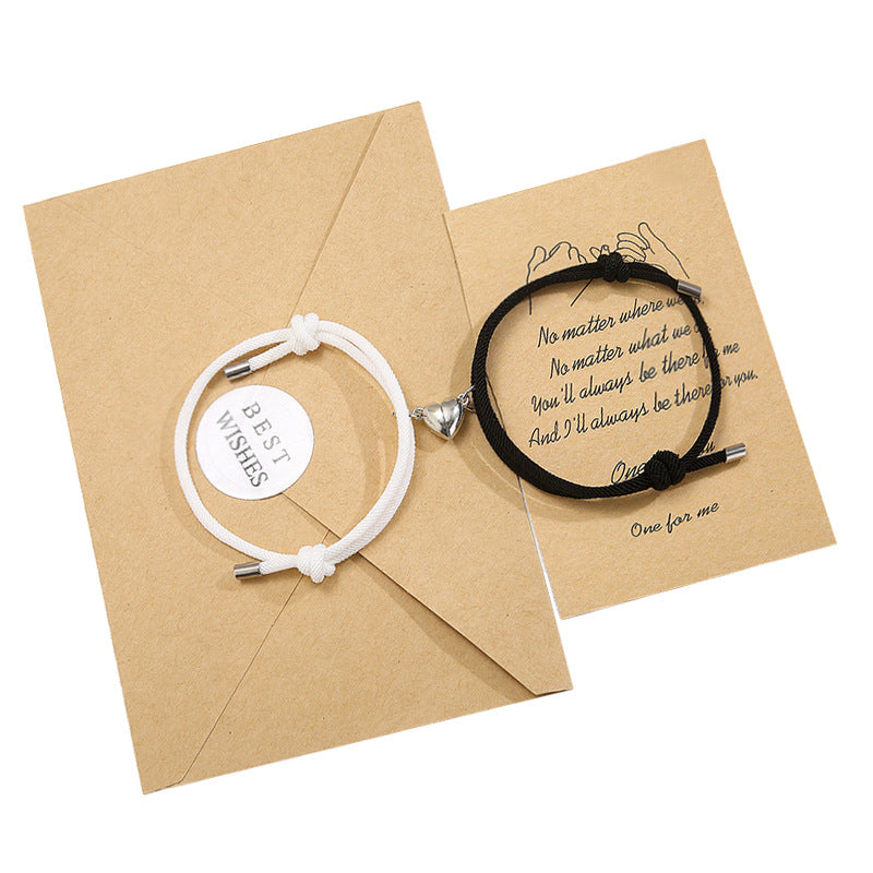 Lot de 2 bracelets magnétiques pour couple