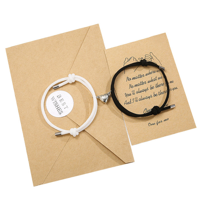 Lot de 2 bracelets magnétiques pour couple