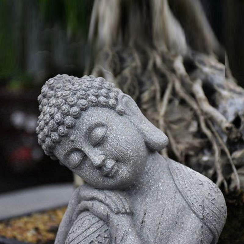 Buddha Stones Méditation tibétaine Bouddha Bénédiction Compassion Sérénité Décoration de la maison - image 6