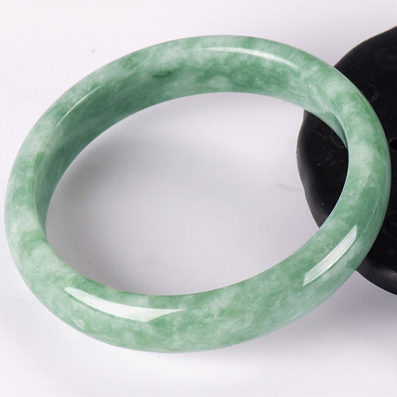 Bracelet de prospérité en jade naturel Buddha Stones