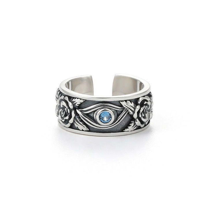 Bague ajustable de protection en cristal œil d'Horus Buddha Stones - image 5