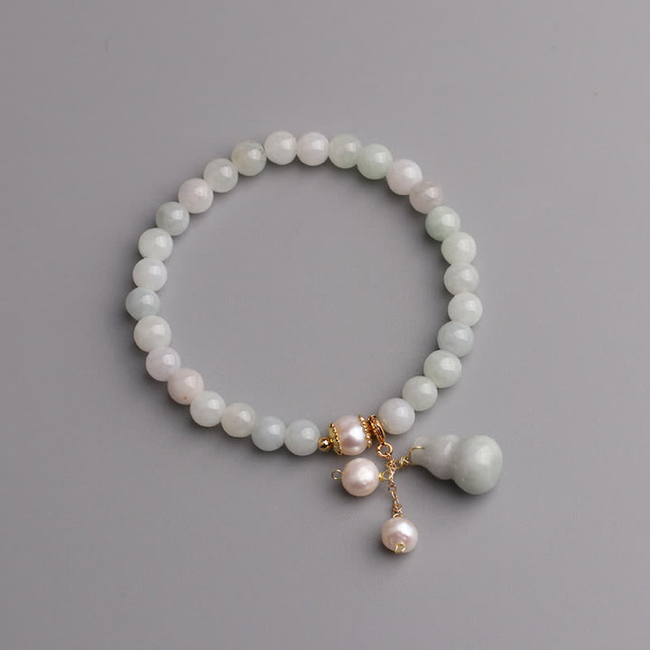 Bracelet de prospérité et de chance en perles de jade naturelles Buddha Stones