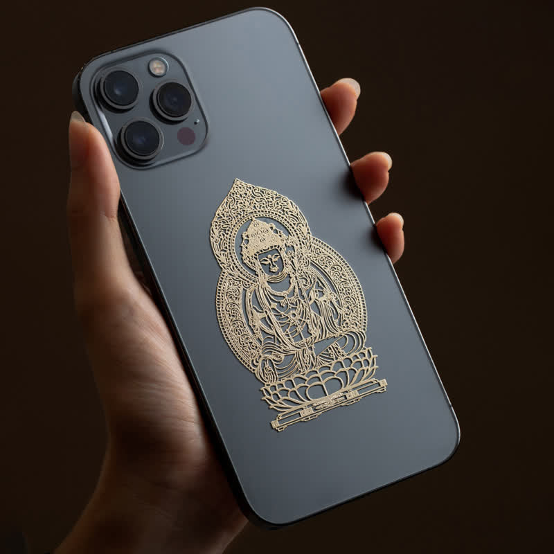 Autocollant pour téléphone avec 12 bénédictions du zodiaque chinois