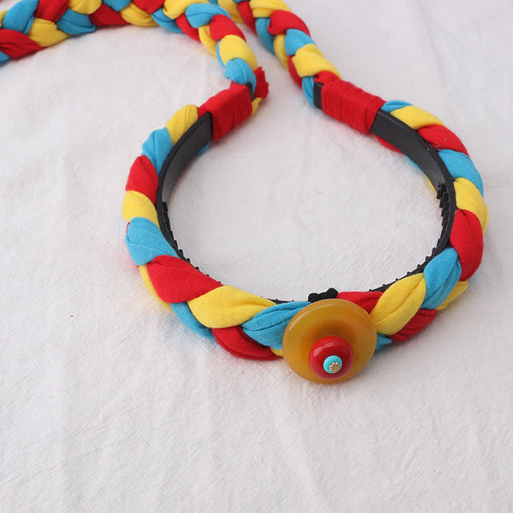 Accessoires pour cheveux en perles à pompon colorées tibétaines - image 15
