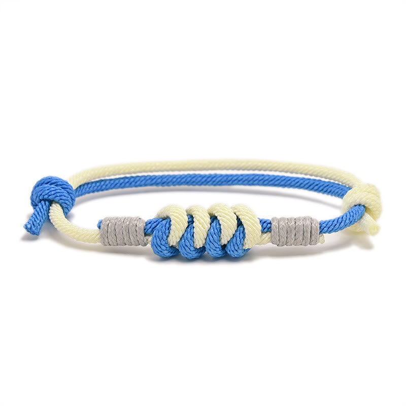 Bracelet tressé King Kong à nœud simple avec Buddha Stones