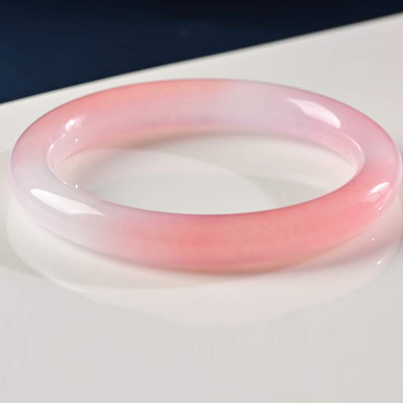 Bracelet jonc amour et chaleur en cristal rose Buddha Stones - image 7
