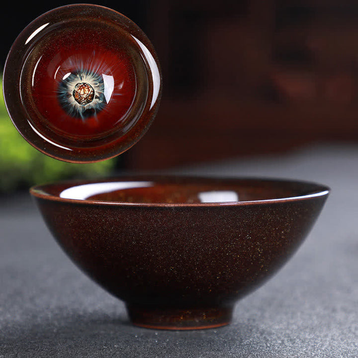 Tasse à thé en céramique colorée avec Buddha Stones pour la maison et le bureau
