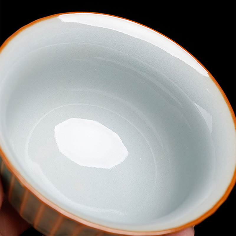 Buddha Stones Rétro Glaçure Changement De Four En Céramique Gaiwan Sancai Tasse À Thé Kung Fu Tasse À Thé Et Soucoupe Avec Couvercle - image 11