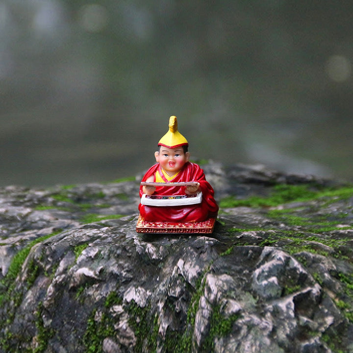 Buddha Stones peintes à la main, figurines de lama tibétaines sculptées, décoration créative pour la maison, le bureau ou la voiture