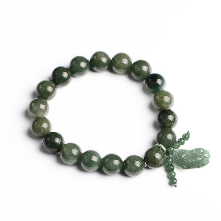 Bracelet de prospérité PiXiu en jade tibétain