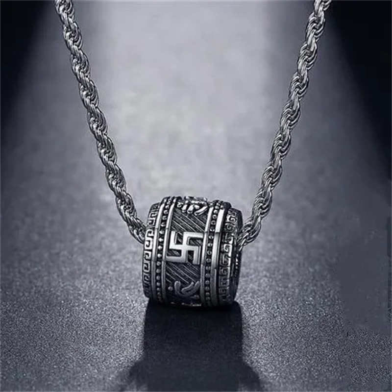 Collier pendentif de protection Om Mani Padme Hum en Buddha Stones du Tibet - image 2
