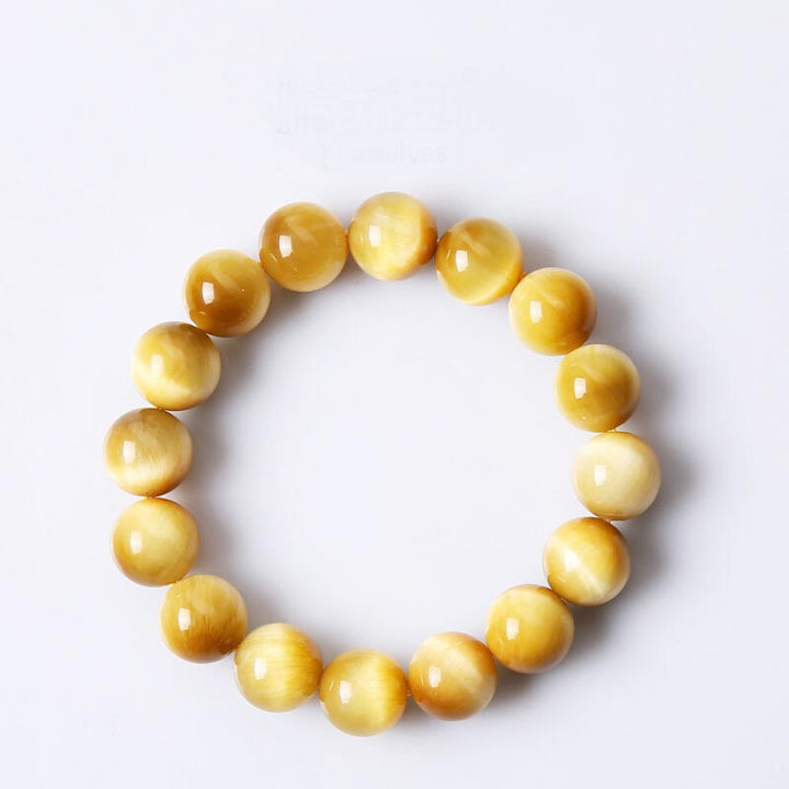 Bracelet en perles d'œil de tigre en cristal de guérison de l'anxiété et du stress Buddha Stones - image 4