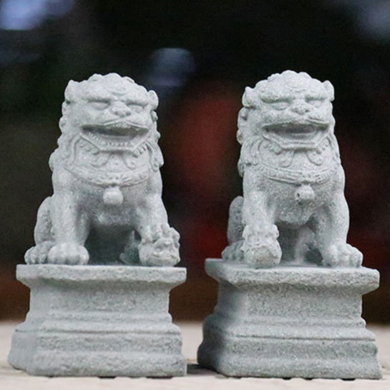 Buddha Stones Lion Fu Foo Chiens Éléphant Éloignez le Mal Bénédiction Décoration de la Maison - image 0