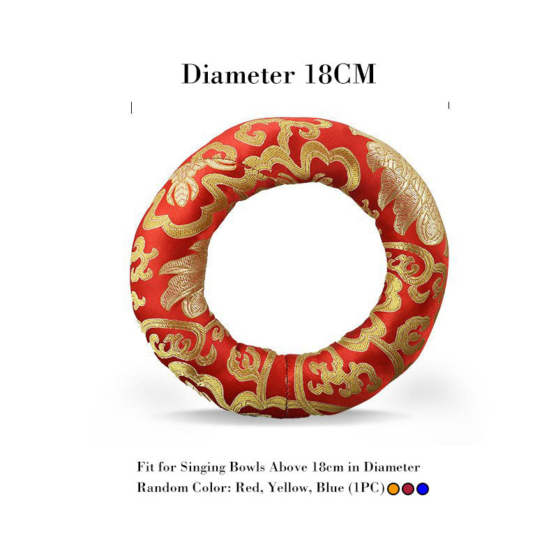 Coussin décoratif artisanal en forme de bol chantant tibétain en Buddha Stones - 18 cm (couleur aléatoire) - image 9