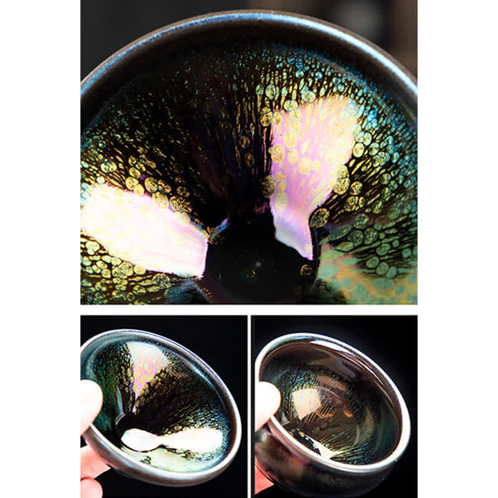 Tasses à thé en céramique vintage Buddha Stones