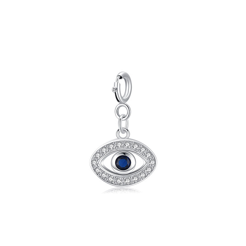 Collier pendentif en argent sterling 925 avec symbole Hamsa et mauvais œil pour la prospérité et la chance - MAUVAIS ŒIL (pendentif uniquement) - image 4