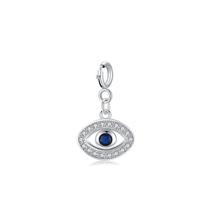 Collier pendentif en argent sterling 925 avec symbole Hamsa et mauvais œil pour la prospérité et la chance - MAUVAIS ŒIL (pendentif uniquement) - image 4