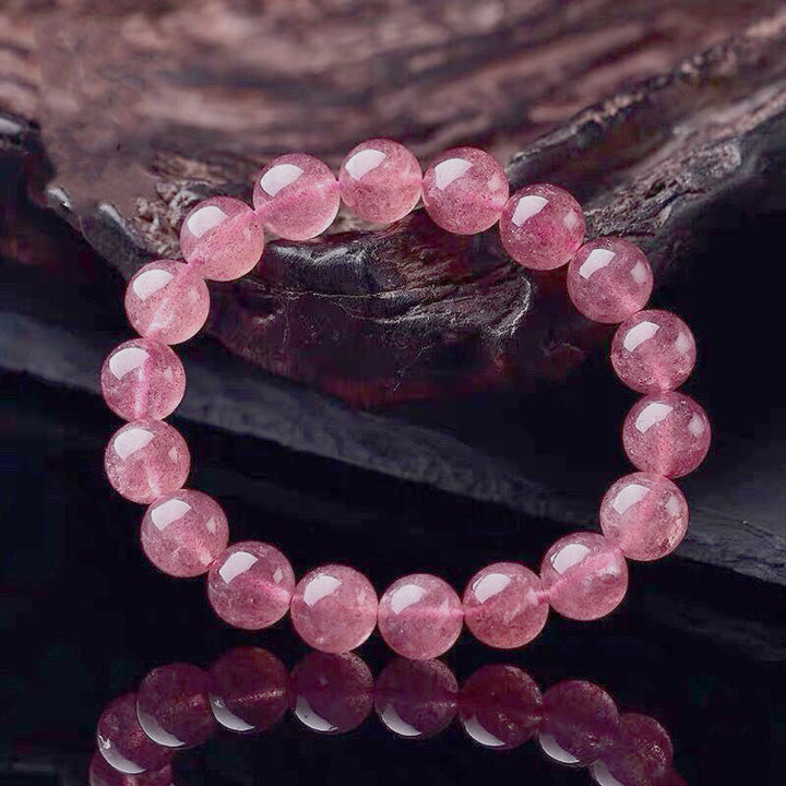 Bracelet d'amour et de bienveillance en quartz rose naturel Buddha Stones