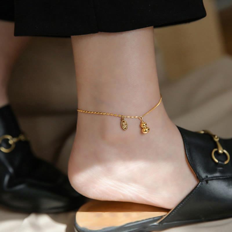 Buddha Stones en cuivre plaqué or 18 carats avec motif de gourde porte-bonheur et boucle de richesse - image 9