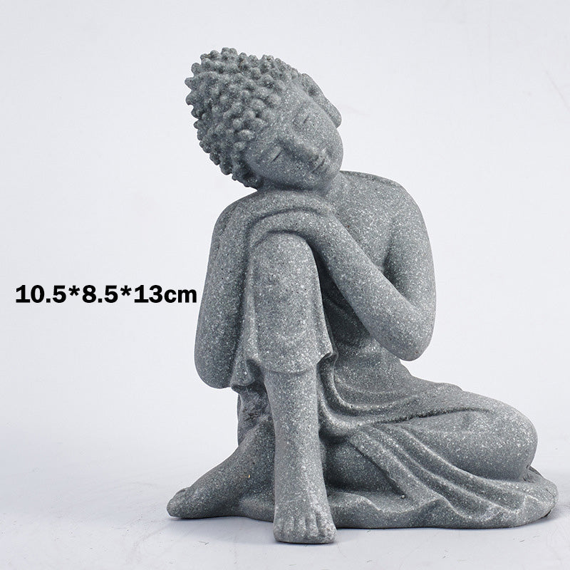 Buddha Stones Méditation assise Bouddha Bénédiction Compassion Décoration - image 17