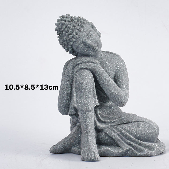 Buddha Stones Méditation assise Bouddha Bénédiction Compassion Décoration - image 17
