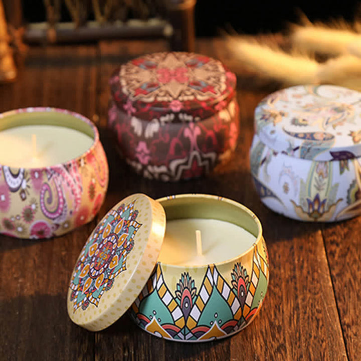 Bougie parfumée à la cire de soja au thé blanc, fleur de gingembre, lavande et gardénia, cadeau pour la famille et les amis - image 12