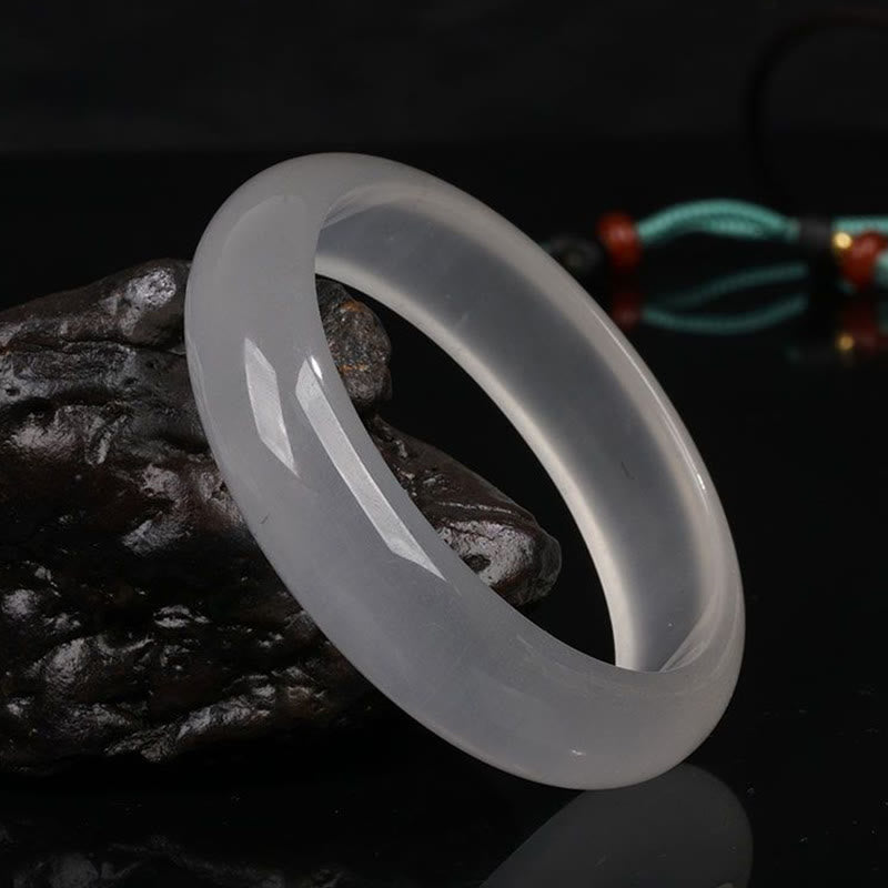 Bracelet porte-bonheur en jade doré translucide naturel avec Buddha Stones - image 8