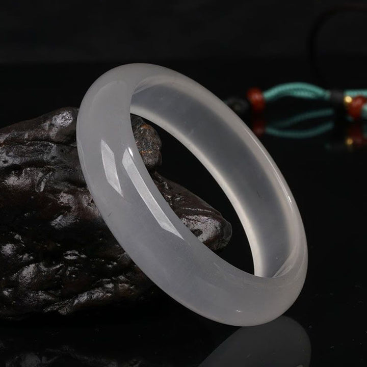 Bracelet porte-bonheur en jade doré translucide naturel avec Buddha Stones - image 8