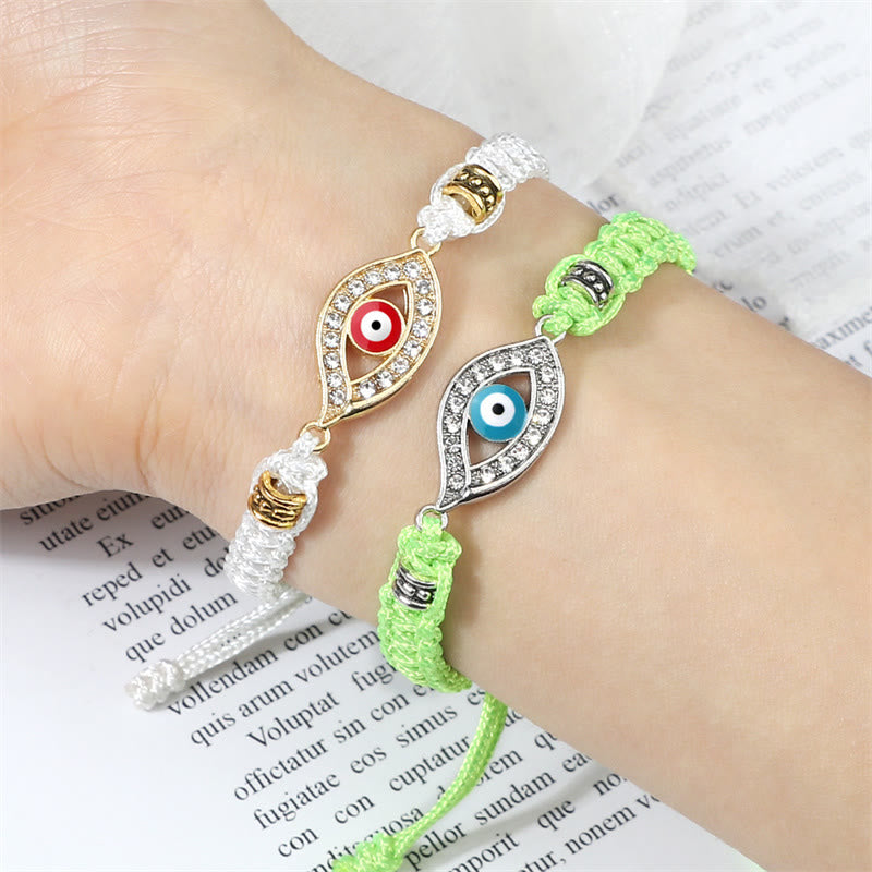 Bracelet en corde avec Buddha Stones pour éloigner le mauvais œil et les mauvais esprits