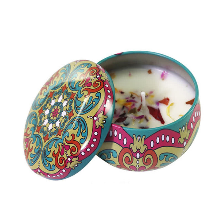 Bougie parfumée à la cire de soja au thé blanc, fleur de gingembre, lavande et gardénia, cadeau pour la famille et les amis - Campanule bleue - image 17